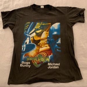 Vintage Space Jam Shirt faded thin distressed